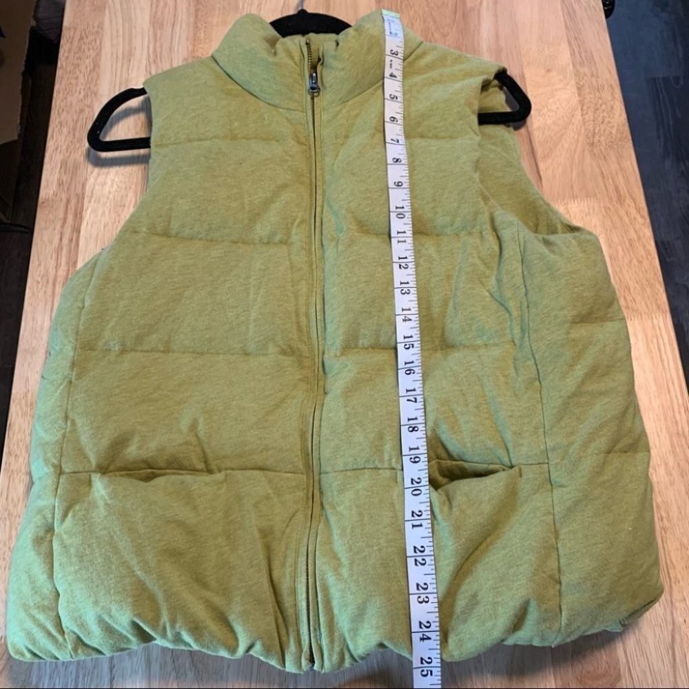 J. Jill Green Down Vest Size Medium - Picture 6 of 8